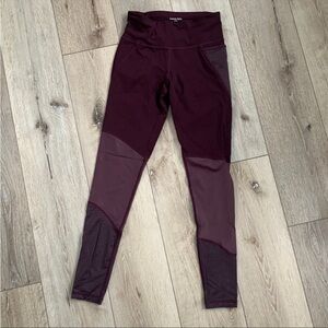 Sweaty Betty The Power Leggings Full Length Purple Maroon Color